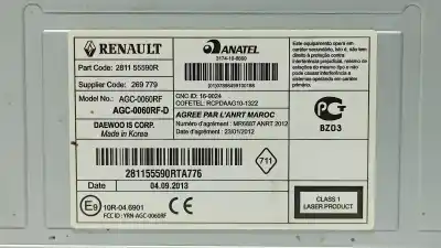 İkinci el araba yedek parçası ses sistemi / radyo cd için renault captur adventure oem iam referansları 281155590r  