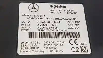 Pezzo di ricambio per auto di seconda mano modulo elettronico per mercedes clase gla (w156) gla 200 cdi (156.908) riferimenti oem iam a2059000524 a2059027508 a2059016810