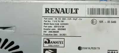 Автозапчасти б/у gps-навигационная система за renault captur ii edition one ссылки oem iam 259151818r  259152866r
