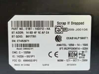 Second-hand car spare part electronic module for ford focus lim. (cb8) trend oem iam references e1bt14d212ha 2117959 e1bt-14d212-ha