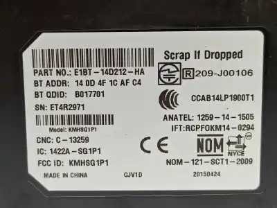 Second-hand car spare part electronic module for ford focus lim. (cb8) trend oem iam references e1bt14d212ha 2117959 e1bt-14d212-ha