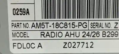 Second-hand car spare part audio system / radio cd for ford fiesta (ccn) titanium oem iam references 2024533 am5t-18c815-pl / am5t18c815pl am5t-18c815-pg / am5t18c815pg