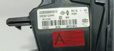 Автозапчастина б/у правий ліхтар для renault captur ii edition one посилання на oem iam 265501234r  