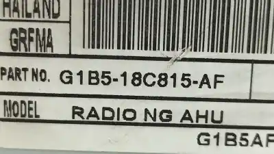 Second-hand car spare part audio system / radio cd for ford ka+ 1.19 ti-vct 85 ultimate oem iam references 2410535 g1b5-18c815-aj / g1b518c815aj g1b5-18c815-af / g1b518c815af
