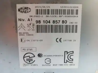 Автозапчастина б/у аудіо система / радіо cd для citroen c4 picasso feel посилання на oem iam 1613351880 9810485780 9810485780