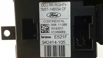 Second-hand car spare part rear right window motor for ford kuga (cbv) titanium oem iam references 1767048 7m5t-14d218-zc / 7m5t14d218zc 5wk11595i / 7m5t14b534cf / a12494064 / e521f