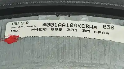 Автозапчасти б/у передняя левая подушка безопасности за audi a8 (4e2) 3.2 ссылки oem iam 4e0880201bm  4e0880201bm6ps