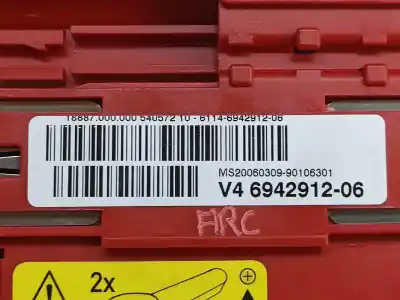 Second-hand car spare part fuse box unit for bmw serie 1 berlina (e81/e87) 118d oem iam references 61146971370 6942912-06 10688710 / 6942912