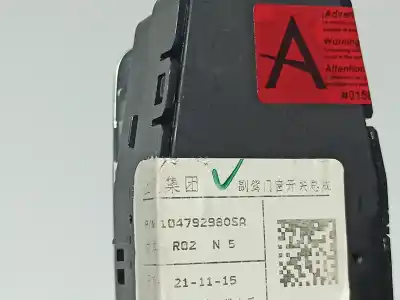 Peça sobressalente para automóvel em segunda mão botão / interruptor elevador vidro dianteiro direito por mg mg hs 1.5 t (sas23) referências oem iam 104792980sa  104792980