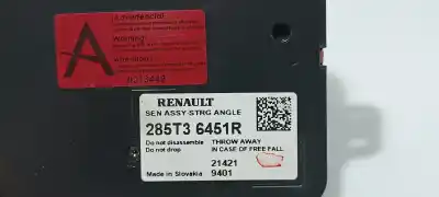 Second-hand car spare part turn angle sensor for renault captur ii edition one oem iam references 285t36451r  