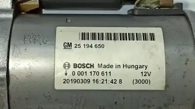 Автозапчастина б/у двигун запускається для opel mokka x design line start/stop посилання на oem iam 25194650 0001170611 55572440