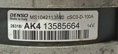 Peça sobressalente para automóvel em segunda mão alternador por opel corsa e 120 aniversario referências oem iam 13585664 ms1042113590 13520812