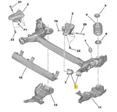 Gebrauchtes Autoersatzteil  zum PEUGEOT 2008 (--.2013->)  OEM-IAM-Referenzen 1607197380  