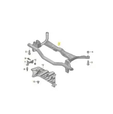 Recambio de automóvil de segunda mano de puente trasero para seat leon (1p1) reference referencias oem iam 1k0505315bm