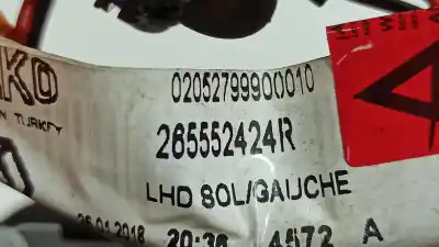 Second-hand car spare part left tailgate light for renault clio iv limited oem iam references 265552424r  