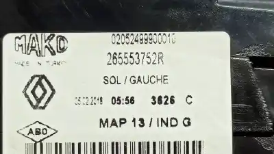 Second-hand car spare part left tailgate light for renault clio iv limited oem iam references 265553752r  