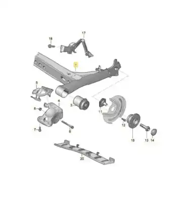 Pièce détachée automobile d'occasion  pour SEAT IBIZA (KJ1)  Références OEM IAM 2Q0501053CH  