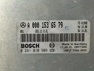 Second-hand car spare part ecu engine control for mercedes-benz clase c (w203) familiar c 200 t cdi (203.204) oem iam references a0001536579  0281010909
