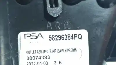 Peça sobressalente para automóvel em segunda mão saída de ar lateral esquerda por opel corsa d color edition referências oem iam 98296384pq  545326626