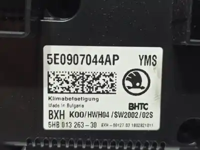 Автозапчастина б/у клімат-контроль для skoda octavia lim. (5e3) ambition посилання на oem iam 5e0907044ap 5e0907044apyms / 5e0907044bayms 5hb013263