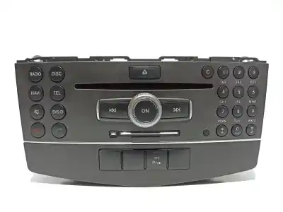 Second-hand car spare part audio system / radio cd for mercedes-benz clase c (w204) berlina c 250 cdi blueefficiency (204.003) oem iam references a2049006003  a204900600380