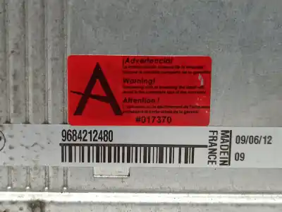 Peça sobressalente para automóvel em segunda mão intercooler por citroen c4 lim. collection referências oem iam 0384n9  9684212480