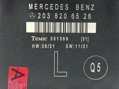 Peça sobressalente para automóvel em segunda mão módulo electrónico do fecho central por mercedes-benz clase c (w203) familiar c 220 t cdi (203.206) referências oem iam 2038206526  