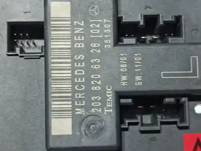 Peça sobressalente para automóvel em segunda mão módulo electrónico do fecho central por mercedes-benz clase c (w203) familiar c 220 t cdi (203.206) referências oem iam 2038206326  