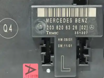 Peça sobressalente para automóvel em segunda mão módulo electrónico do fecho central por mercedes-benz clase c (w203) familiar c 220 t cdi (203.206) referências oem iam 2038206326  