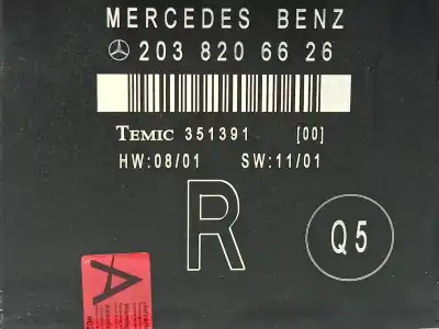 Peça sobressalente para automóvel em segunda mão módulo electrónico do fecho central por mercedes-benz clase c (w203) familiar c 220 t cdi (203.206) referências oem iam 2038206626  