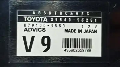 Pezzo di ricambio per auto di seconda mano modulo elettronico per lexus is200 (ds2/is2) 220d riferimenti oem iam 8954053251 079400-9580 89540-53251 / 8954053290