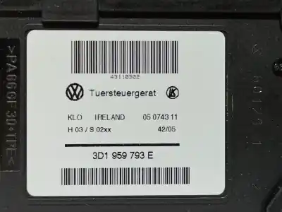 Second-hand car spare part left front window motor for porsche cayenne (typ 9pa) s oem iam references 3d1959793e  