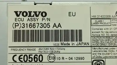 Second-hand car spare part gps navigation system for volvo v40 kinetic oem iam references 31667305aa  36050657