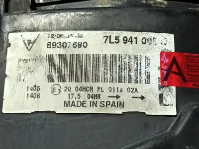 Автозапчастина б/у ліва фара для porsche cayenne (typ 9pa) s посилання на oem iam 95563115331  7l5941005