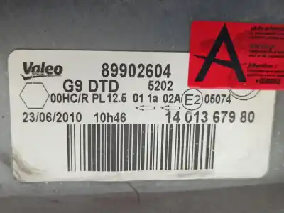 Second-hand car spare part right headlight for citroen jumpy hdi 90 27 l1h1 furg. oem iam references 6206l0  1401368180