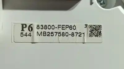 Peça sobressalente para automóvel em segunda mão quadrante por toyota corolla (e21) hybrid active referências oem iam 83800fep60  