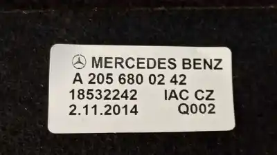 Автозапчастина б/у оббівка багажника для mercedes clase c (w205) lim. c 200 cgi (205.042) посилання на oem iam a2056800242 a20568006059f08 / a20568006059f08 a20568002429f08