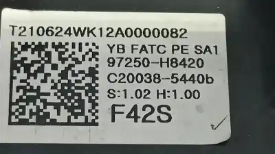 Second-hand car spare part climate control for kia stonic (ybcuv) drive oem iam references 97250h8420sa1 97250-h8xxx 97250-h8420 / 97250h8420