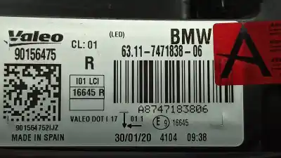 Автозапчастина б/у права фа для bmw i3 (i01) i3 rex посилання на oem iam 63117471838 6311747183806 90156475