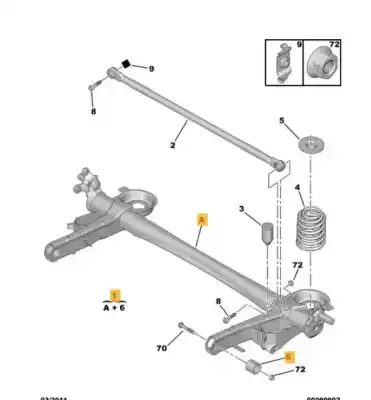 Second-hand car spare part  for CITROEN C8  OEM IAM references 5148C0  