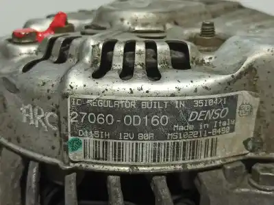 Автозапчастина б/у генератор для toyota corolla verso (r1) 1.8 sol посилання на oem iam 270600d160 ms1022118490 27060-0d160