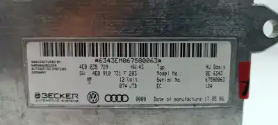 Автозапчасти б/у электронный модуль за audi a8 (4e2) 3.0 tdi quattro ссылки oem iam 4e0035729  4e0910731f
