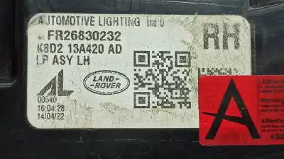 Автозапчасти б/у правый задний фонарь за land rover range rover evoque 1.5l hibrido enchufable (phev) ссылки oem iam lr173015 k8d213a420ad k8d2-13a420-ad