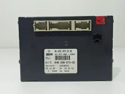 Peça sobressalente para automóvel em segunda mão Módulo Eletrônico por MERCEDES-BENZ CLASE S (W221) BERLINA 320 / 350 CDI (221.022) Referências OEM IAM A2218700326 5HB00867000 A2218701886