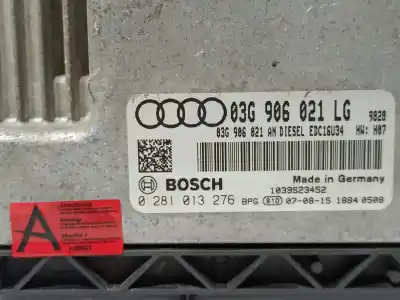 Recambio de automóvil de segunda mano de centralita motor uce para audi a3 (8p) 2.0 tdi limited edition (103kw) referencias oem iam 03g906021lg 03g997056h 0281013276 / 03g997056hx