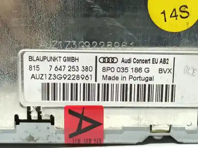 Pezzo di ricambio per auto di seconda mano impianto audio / radio cd per audi a3 (8p) 2.0 tdi limited edition (103kw) riferimenti oem iam 8p0035186g  8p0057186gx