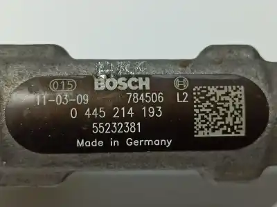 Автозапчастина б/у рампа инжектора для fiat doblo active посилання на oem iam 55232381 0445214193 55215212