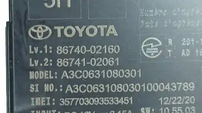 Peça sobressalente para automóvel em segunda mão módulo eletrônico por toyota corolla (e21) hybrid active referências oem iam 8674002160 8674002161 86740-02160