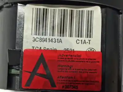 Pièce détachée automobile d'occasion commutateur d'éclairage pour volkswagen passat variant (365) edition bluemotion références oem iam 3c8941431a  3c8941431axsh