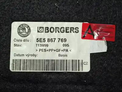 Автозапчастина б/у задній лоток для skoda octavia combi (5e5) active посилання на oem iam 5e5867769 5e5867769e6v0 5e58677696v0